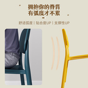 塑料椅子家用加厚靠背椅舒适简易餐椅简约现代网红凳子北欧餐