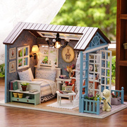 di手y工拼装小屋模型礼物玩具生日房子制作屋森蓝时光创意美好智