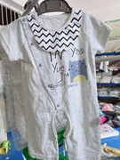 夏季婴悦家品牌宝宝新生婴儿服装，短袖男纯棉，可爱连体开档哈衣a类