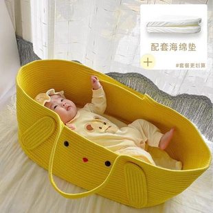 婴儿提篮外出便携式婴儿汽车，睡篮婴儿篮子，手提篮外出宝宝安全睡床