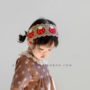 韩版手工编织婴儿发带帽儿童，绑带发饰女童，发箍小女孩头饰幼儿头带