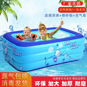 婴儿童充气游泳池家用超大号成人宝宝洗澡池加厚小孩户外海洋球池
