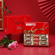 好时之吻巧克力水滴，排块组合6+6铁盒礼盒装，满月成品结婚喜糖