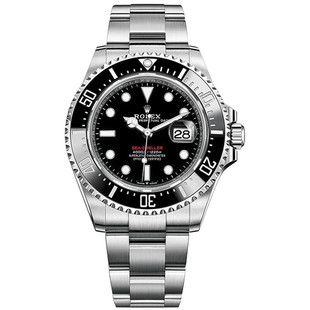 rolex劳力士手表海使型男表黑鬼王，运动钢带机械表m126600-0001