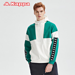 kappa卡帕outlets针织，套头帽衫春男运动卫衣，休闲长袖套头帽衫