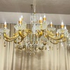欧式复古客厅水晶吊灯法式古铜色卧室餐厅蜡烛灯大气家用轻奢灯具