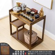 茶车功夫茶台泡茶桌家用现代小茶水柜移动带轮客厅烧水壶一体茶具
