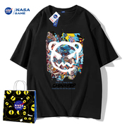 NASA GAME联名直播2024纯棉短袖t恤男女潮牌上衣情侣装T