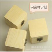 2023加工直木质小木盒，方盒盒模棱复古木盒可加印