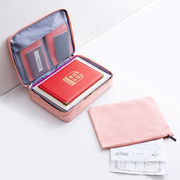 家庭文件证件收纳包证件(包证件)存放盒，大容量多功能护照票据户口本整理袋