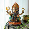 泰吉利泰国纯铜象神摆件，印度象鼻神，湿婆泰式餐厅客厅会所酒柜装饰