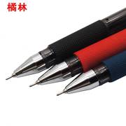 橘林中性笔j505水笔黑珍珠全针管笔0.5mm学生专用桔林笔芯黑色笔
