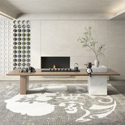 新中式实木茶桌椅组合现代简约轻奢茶馆，办公室泡茶桌茶几茶台家具