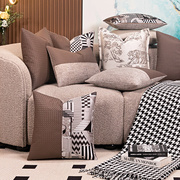 现代简约沙发抱枕靠垫轻奢高级感1317布艺床上靠包腰靠背含芯定制