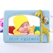 韩版6寸宝宝相框摆台可爱创意 儿童影楼卡通相架挂墙可加洗照片