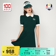 rydercup莱德杯高尔夫女装连衣裙，夏季时尚文艺，长裙运动收腰女裙