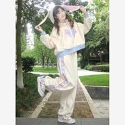 少女秋季学院风卫衣卫裤两件套10岁十11-15岁大童女装衣服春秋装