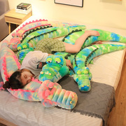 鳄鱼毛绒玩具超大公仔可爱玩偶睡觉抱枕长条枕巨型娃娃床上女生