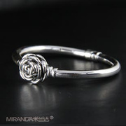 925纯银手镯手环，饰品女欧美时尚气质韩版夸张优雅