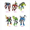 英雄工厂玩具拼装积木生化战士合体机器人变形复仇者联盟