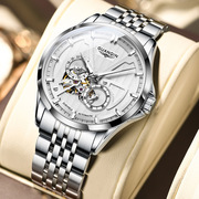 冠琴士手表时尚镂空机械表表全自动瑞士钢带夜光表品牌防水男