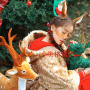 森林系写真鹿角发夹发箍圣诞万圣节派对搞怪节日头饰麋鹿精灵发饰