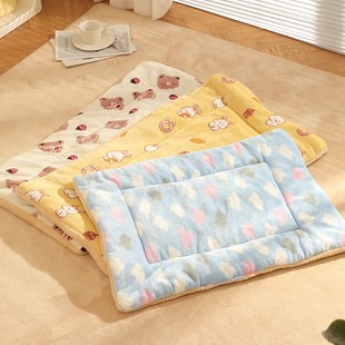 猫窝冬季保暖睡觉用品睡垫猫垫子宠物猫狗窝猫咪毛毯地垫四季通用