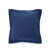 Lexington印度进口亚麻蓝色靠垫套沙发榻榻米床上靠枕