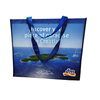 蓝色海岛加大特厚手提覆膜编织袋，买菜袋大容量收纳袋环保袋袋