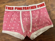 出口日本pinkpanther粉红，豹顽皮豹，可爱纯棉女生平角内裤1.6