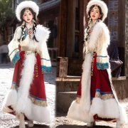 藏服女旅拍网红全套旅游民族风摄影舞蹈服藏族风写真贵族女