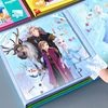 冰雪奇缘2爱莎公主磁力，拼图3到6岁女孩，益智儿童拼图磁性拼板玩具