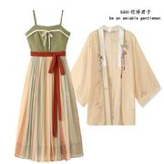 超仙汉服古装女夏款中国风唐装改良日常穿汉元素连衣裙子显瘦套装