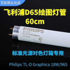 Philips飞利浦D65对色绘图灯管Graphica 18W/965高显色纺织色评灯