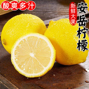 四川安岳黄柠檬(黄柠檬，)新鲜水果薄皮，一级甜柠檬青奶茶店专用