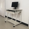 简约台式电脑桌家用小书桌卧室学习桌带抽屉办公桌白色移动写字台