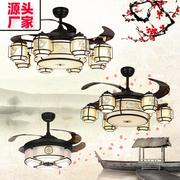 新中式隐形风扇吊灯客厅卧室，餐厅家用48寸变频复古中国风风扇灯