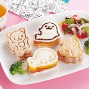 日本海豚海豹松鼠迷你可爱卡通，三明治压模儿童，夹心面包吐司模具