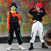 女童爵士舞演出服韩版儿童嘻哈街舞服套装秋季女孩跳舞走秀表演潮