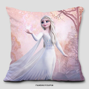 艾爱莎公主抱枕套女生床上毛绒，冰雪奇缘沙发，靠垫礼物儿童被子枕头