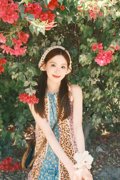 泰国旅游拍照度假短裙设计感文艺复古碎花拼接俏皮减龄无袖连衣裙