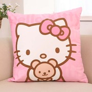 可爱HelloKitty凯蒂猫抱枕枕头套双面汽车沙发办公室椅子靠枕靠垫