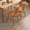 联邦家具樱桃木餐椅北欧简约全实木，椅子小户型家用白橡木(白橡木)书桌椅