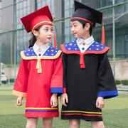 儿童博士服幼儿园毕业照服装小博士帽毕业袍毕业礼服小学生学士服