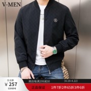 VMEN威曼秋立领薄夹克外套男潮流个性百搭韩版棒球服V023J821