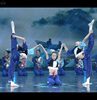 桃李杯喜鹊喳喳喳群舞，舞蹈演出服装女儿童民族，古典舞表演服装蓝色