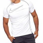 Nike耐克速干短袖男士Pro健身衣白色运动服春季圆领半袖快干T恤男