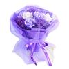 丝带玫瑰花束 材料包 DIY手工制作套装彩带缎带玫瑰花 礼物 11朵
