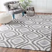 时尚简约欧式美式地毯客厅，茶几沙发地毯卧室床边手工腈纶地毯定