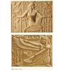 砂岩浮雕埃及女王装饰背景墙人物，雕刻室内外壁画立体雕刻砂岩画